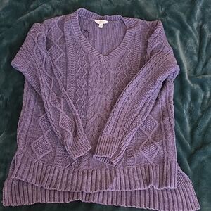 Navy Cable Knit Sweater